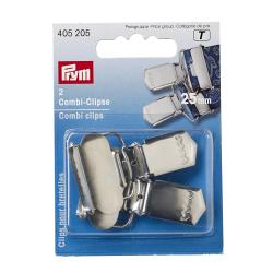 PRYM Combi-Clips ST 25 mm silberfarbig 