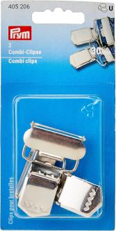 PRYM Combi-Clips ST 30 mm silberfarbig 