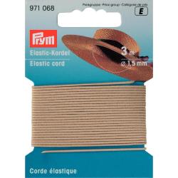 PRYM Elastic-Kordel / Hutgummi - 1,5 mm hellbeige 