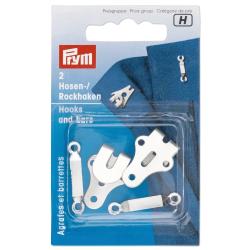 PRYM Hosen/Rockhaken und Stege ST 9 mm silberfarbig 