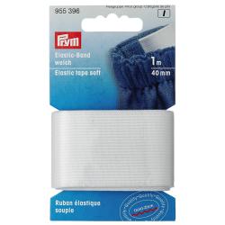 PRYM Elastic-Band weich 40 mm weiß 