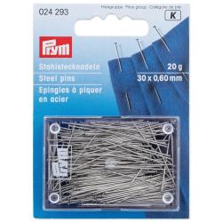 PRYM Stecknadeln ST 0,60 x 30 mm silberfarbig 