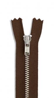 YKK Metall Hosen Reißverschluss 18cm dunkelbraun - 570 570 - braun | 18cm