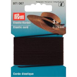 PRYM Elastic-Kordel / Hutgummi - 1,5 mm braun 