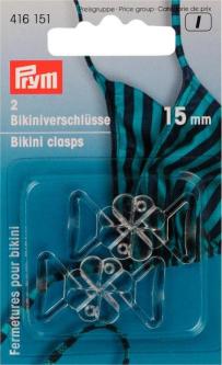 PRYM Bikini- und Gürtelverschlüsse KST Kleeblatt 15 mm transp. 