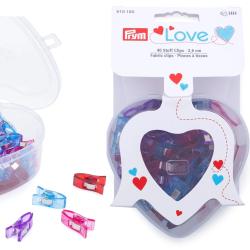 Prym Love Stoff Clips 2,6 cm Herzbox 