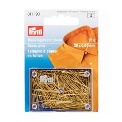 PRYM Stecknadeln MS 0,65 x 26 mm messing 